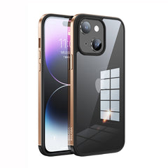 SULADA Metal Frame + Nano Glass + TPU Phone Case, For iPhone 14, For iPhone 14 Plus, For iPhone 14 Pro