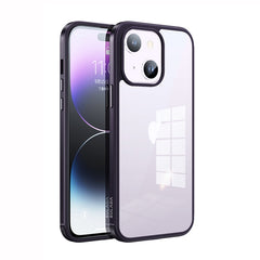 SULADA Metal Frame + Nano Glass + TPU Phone Case, For iPhone 14, For iPhone 14 Plus, For iPhone 14 Pro