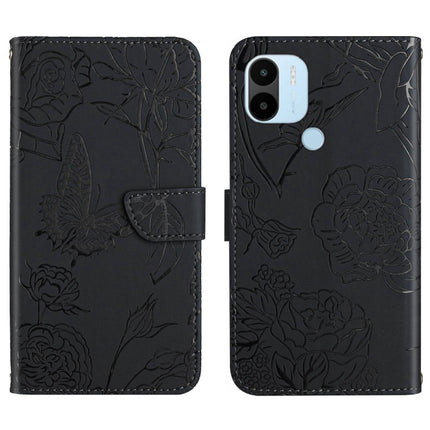 HT03 Skin Feel Butterfly Embossed Flip Leather Phone Case, For Realme 10 5G, For Realme C33, For Xiaomi Redmi A1+, For Samsung Galaxy S23 Ultra 5G