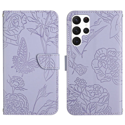 HT03 Skin Feel Butterfly Embossed Flip Leather Phone Case, For Realme 10 5G, For Realme C33, For Xiaomi Redmi A1+, For Samsung Galaxy S23 Ultra 5G