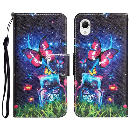 Colored Drawing Leather Phone Case, For Samsung Galaxy A23e