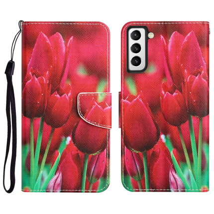 Colored Drawing Leather Phone Case, For Samsung Galaxy S23 5G