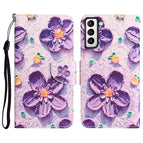 For Samsung Galaxy S23+ 5G / Purple Flower