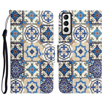 Colored Drawing Leather Phone Case, For Samsung Galaxy S23+ 5G