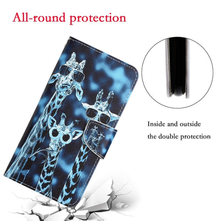 Colored Drawing Leather Phone Case, For vivo Y22s
