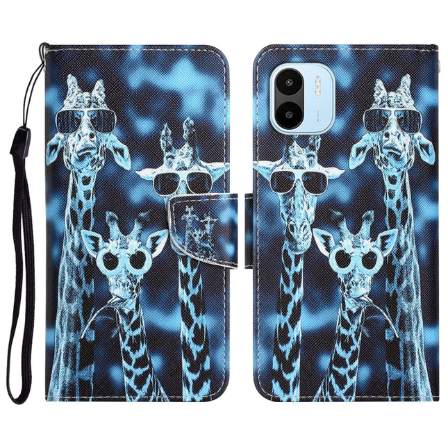 Colored Drawing Leather Phone Case, For Xiaomi Redmi A1