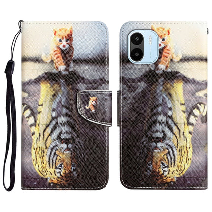 Colored Drawing Leather Phone Case, For Xiaomi Redmi A1