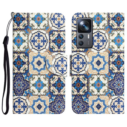 Colored Drawing Leather Phone Case, For Xiaomi 12T / 12T Pro / Redmi K50 Ultra