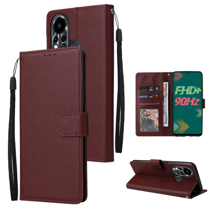 Multifunctional Horizontal Flip Leather Case with Three Card Slot, For Infinix Hot 11s, For Infinix Hot 10, For Infinix Hot 10s