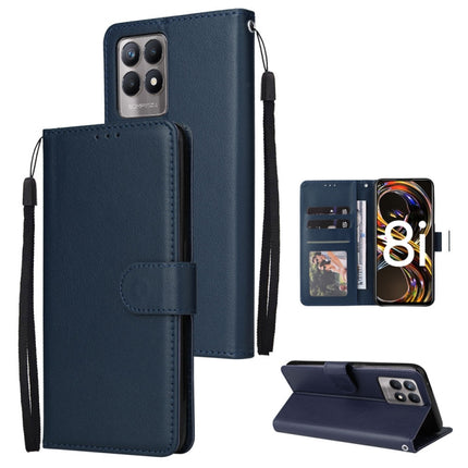 Multifunctional Horizontal Flip Leather Case with Three Card Slot, For Realme 9i, For Realme 8i, For Realme C21Y / C25Y