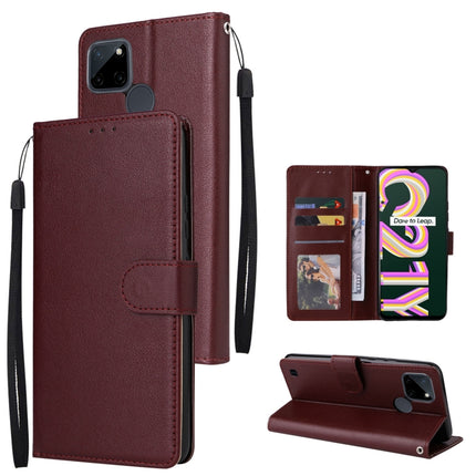 Multifunctional Horizontal Flip Leather Case with Three Card Slot, For Realme 9i, For Realme 8i, For Realme C21Y / C25Y