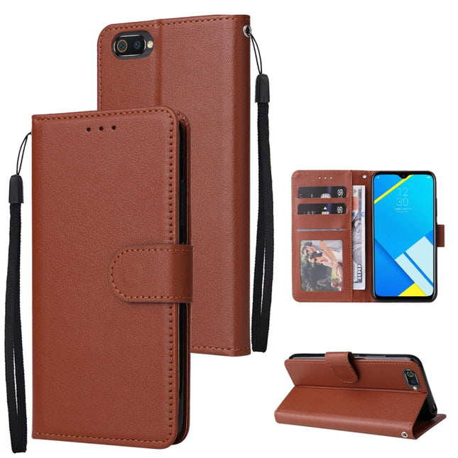 Multifunctional Horizontal Flip Leather Case with Three Card Slot, For Realme C2, For OPPO A15 / A15s / A35, For OPPO A5 / A3s / A12e / C1