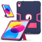 For iPad 10th Gen 10.9 2022 / Navy Blue Rose Red