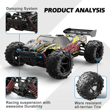 9307E 1:18 Full Scale Remote Control 4WD High Speed Car, 9307E(Black Yellow)