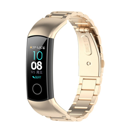 For Huawei Honor Band 4 (CRS-B19) / Honor Band 5 (CRS-B19S) Three Beads Steel Wrist Strap Watchband, For Honor Band 4