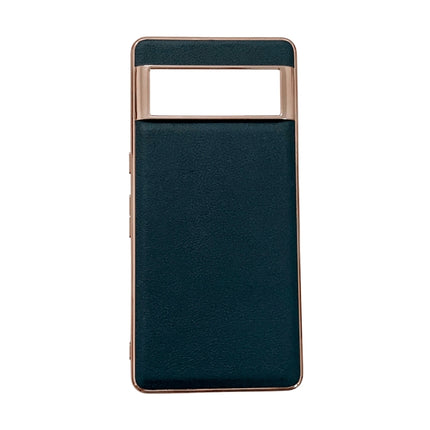 Waves Series Nano Electroplating Genuine Leather Phone Case, For Google Pixel 6, For Google Pixel 6 Pro, For Google Pixel 6a, For Google Pixel 7, For Google Pixel 7 Pro, For Huawei Enjoy 50 4G