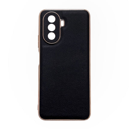 Waves Series Nano Electroplating Genuine Leather Phone Case, For Google Pixel 6, For Google Pixel 6 Pro, For Google Pixel 6a, For Google Pixel 7, For Huawei Enjoy 50 4G