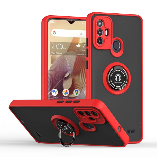 Q Shadow 1 Series TPU + PC Phone Case with Ring, For ZTE Blade V40 Vita, For ZTE Blade A52, For Xiaomi Redmi A1+