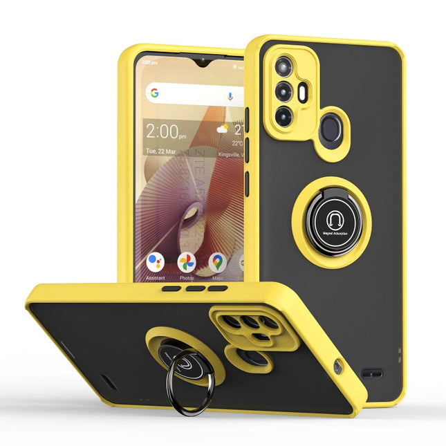 Q Shadow 1 Series TPU + PC Phone Case with Ring, For ZTE Blade V40 Vita, For ZTE Blade A52, For Xiaomi Redmi A1+
