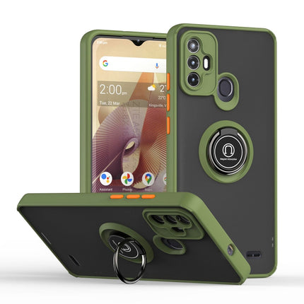 Q Shadow 1 Series TPU + PC Phone Case with Ring, For ZTE Blade V40 Vita, For ZTE Blade A52, For Xiaomi Redmi A1+