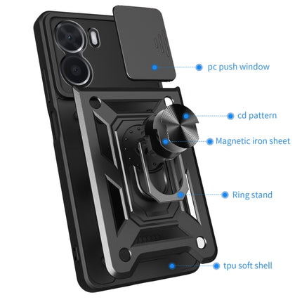 Sliding Camera Cover Design TPU+PC Phone Case, For vivo Y16 4G, For vivo Y35 4G, For Samsung Galaxy A14 5G