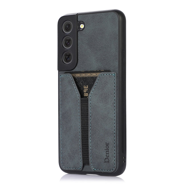 Denior DV Elastic Card PU Back Cover Phone Case, For Samsung Galaxy S22 5G, For Samsung Galaxy S22+ 5G, For Samsung Galaxy S22 Ultra 5G, For Samsung Galaxy S21 5G, For Samsung Galaxy S21+ 5G, For Samsung Galaxy S21 Ultra 5G