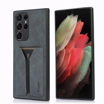 Denior DV Elastic Card PU Back Cover Phone Case, For Samsung Galaxy S22 5G, For Samsung Galaxy S22+ 5G, For Samsung Galaxy S22 Ultra 5G, For Samsung Galaxy S21 5G, For Samsung Galaxy S21+ 5G, For Samsung Galaxy S21 Ultra 5G