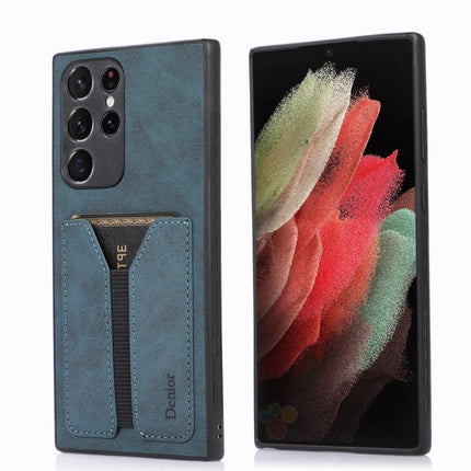 Denior DV Elastic Card PU Back Cover Phone Case, For Samsung Galaxy S22 5G, For Samsung Galaxy S22+ 5G, For Samsung Galaxy S22 Ultra 5G, For Samsung Galaxy S21 5G, For Samsung Galaxy S21+ 5G, For Samsung Galaxy S21 Ultra 5G