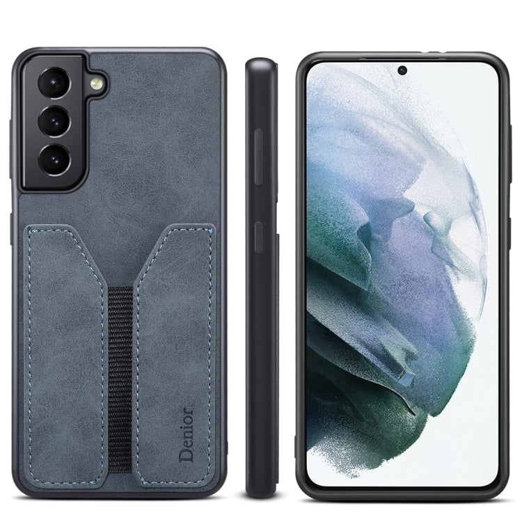 Denior DV Elastic Card PU Back Cover Phone Case, For Samsung Galaxy S22 5G, For Samsung Galaxy S22+ 5G, For Samsung Galaxy S22 Ultra 5G, For Samsung Galaxy S21 5G, For Samsung Galaxy S21+ 5G, For Samsung Galaxy S21 Ultra 5G