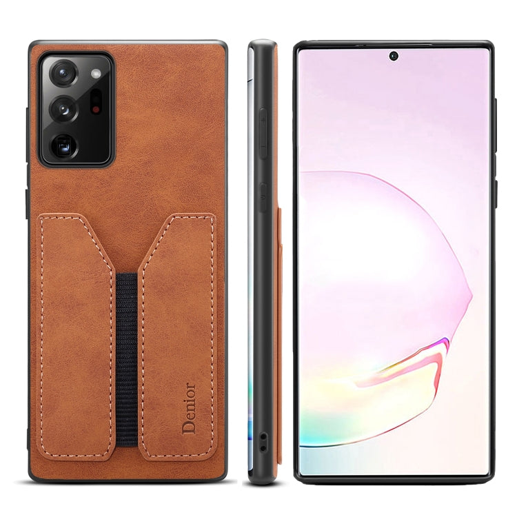 Denior DV Elastic Card PU Back Cover Phone Case, For Samsung Galaxy Note20, For Samsung Galaxy Note20 Ultra, For Samsung Galaxy S20, For Samsung Galaxy S20+, For Samsung Galaxy S20 Ultra, For Samsung Galaxy Note10