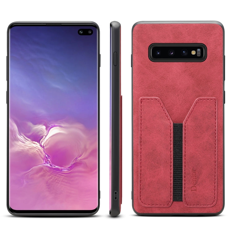 Denior DV Elastic Card PU Back Cover Phone Case, For Samsung Galaxy Note10+, For Samsung Galaxy S10+, For Samsung Galaxy S10 5G, For Samsung Galaxy Note9