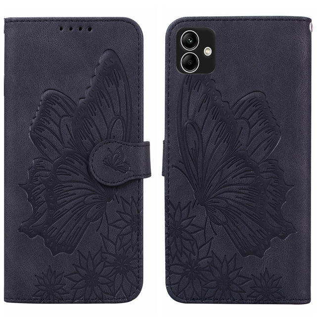 Retro Skin Feel Butterflies Embossing Horizontal Flip Leather Phone Case, For Samsung Galaxy A04, For Samsung Galaxy A14 5G, For Samsung Galaxy A23E, For Samsung Galaxy S23 5G