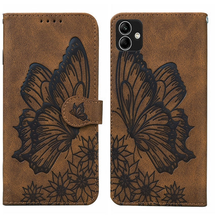 Retro Skin Feel Butterflies Embossing Horizontal Flip Leather Phone Case, For Samsung Galaxy A04, For Samsung Galaxy A14 5G, For Samsung Galaxy A23E, For Samsung Galaxy S23 5G