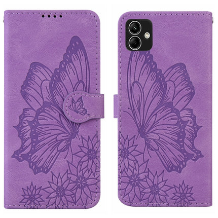 Retro Skin Feel Butterflies Embossing Horizontal Flip Leather Phone Case, For Samsung Galaxy A04, For Samsung Galaxy A14 5G, For Samsung Galaxy A23E, For Samsung Galaxy S23 5G