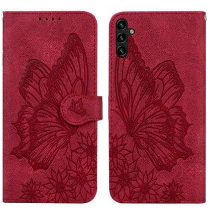 Retro Skin Feel Butterflies Embossing Horizontal Flip Leather Phone Case, For Samsung Galaxy A04, For Samsung Galaxy A14 5G, For Samsung Galaxy A23E, For Samsung Galaxy S23 5G