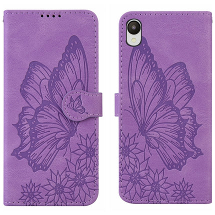 Retro Skin Feel Butterflies Embossing Horizontal Flip Leather Phone Case, For Samsung Galaxy A04, For Samsung Galaxy A14 5G, For Samsung Galaxy A23E, For Samsung Galaxy S23 5G