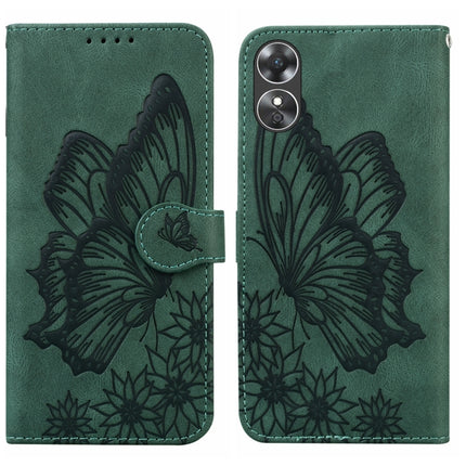 Retro Skin Feel Butterflies Embossing Horizontal Flip Leather Phone Case, For Samsung Galaxy S23+ 5G, For Samsung Galaxy S23 Ultra 5G, For OPPO A17, For OPPO A57 5G