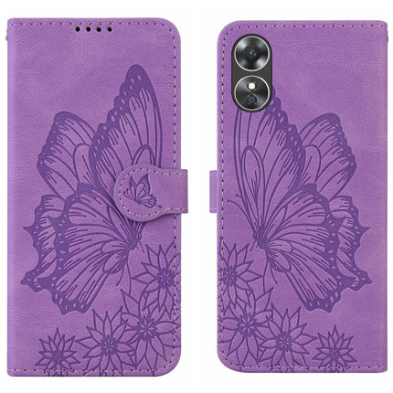 Retro Skin Feel Butterflies Embossing Horizontal Flip Leather Phone Case, For Samsung Galaxy S23+ 5G, For Samsung Galaxy S23 Ultra 5G, For OPPO A17, For OPPO A57 5G