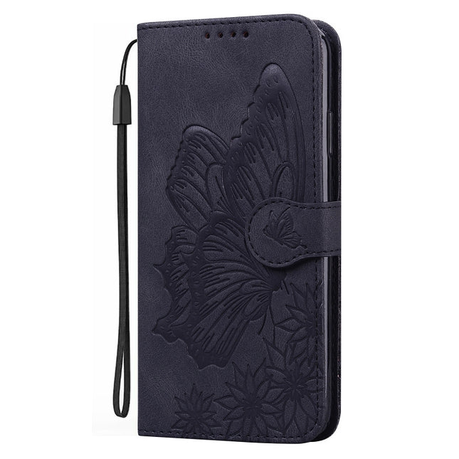 Retro Skin Feel Butterflies Embossing Horizontal Flip Leather Phone Case, For Xiaomi 12T / 12T Pro / Redmi K50 Ultra