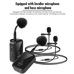 Yanmai UF9 Broadcast Wireless Lavalier Microphone Mini Clip-on Mic