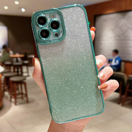 High Transparent Gradient Color Glitter TPU Phone Case, For iPhone 11, For iPhone XS Max