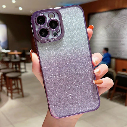 High Transparent Gradient Color Glitter TPU Phone Case, For iPhone 13 Pro Max, For iPhone 13 mini