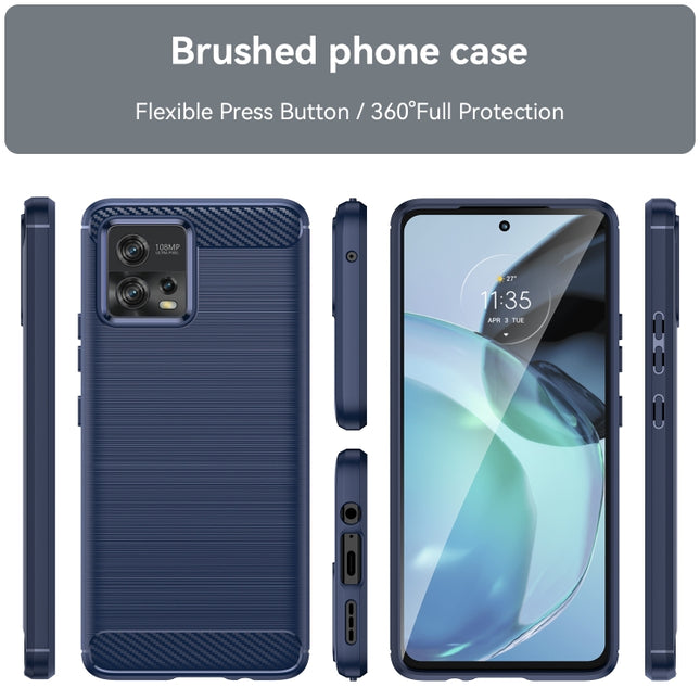 Brushed Texture Carbon Fiber TPU Phone Case, For Motorola Moto G72 5G, For Motorola Edge 30 Neo, For Xiaomi Redmi Note 12 Pro+ China / Global, For Xiaomi Redmi Note 12 China, For OnePlus Nord N300, For Honor Play 6C