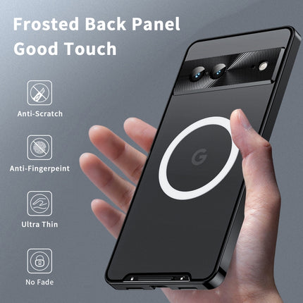 MagSafe Magnetic Frosted Metal Phone Case, For Google Pixel 7a, For Google Pixel 7 Pro