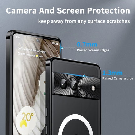 MagSafe Magnetic Frosted Metal Phone Case, For Google Pixel 7a, For Google Pixel 7 Pro