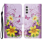 For Samsung Galaxy A14 5G / Yellow Flower Butterfly