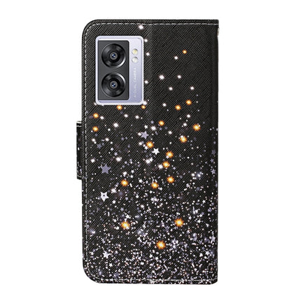 Colored Drawing Pattern Leather Phone Case, For OPPO A57 2022