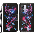 For OPPO A57 2022 / Fluorescent Butterfly