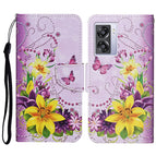 For OPPO A57 2022 / Yellow Flower Butterfly
