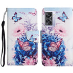 For OPPO A57 2022 / Purple Butterfly